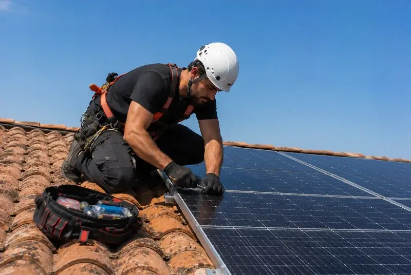 Maintenance et monitoring de panneaux solaires aux Magnils-Reigniers